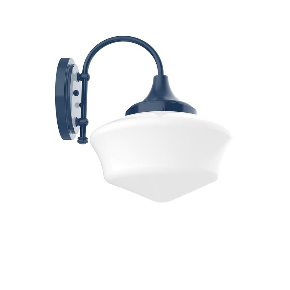 Montclair Lightworks SCC021-50 Schoolhouse 12" Wall Sconce In Navy